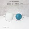 Manshan Molde de Silicone para Vela Aromática Esfera Redonda com Pequenas Grades DIY Molde de Vela Esfera Redonda Sabonete Artesanal Gesso Ornamento