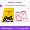 Embalagem para Meias de Seda Cyber Red Saco de Papel Filme Revestido Impressão Colorida Janela Caixa de Papelão Ondulado Embalagem para Meias-calças Caixa Colorida Saco de Papel Dobrável