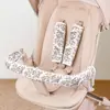 Toalla Salivadera para Reposabrazos de Cochecito Absorbente y Transpirable Juego de Tres Piezas Protector de Reposabrazos para Cochecito de Bebé Cubierta Antivoracidad para Reposabrazos