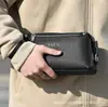 Bolso de Mano Transfronterizo de Cuero Suave para Uso de Negocios y Casual, Bolso de Mano Vintage de Moda para Hombre, Versión Mejorada para Teléfono, Grande 2601