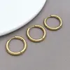 Brincos de Aço Titânio Cruzados Europeus e Americanos Fio Redondo Moda Simples DIY Aço Inoxidável Ear Cuffs Tendência Brincos Argola Unissex Acessórios