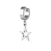 Acero de Titanio Acero Inoxidable Hebilla de Oreja Colgante Moda Generosa Hebilla de Oreja Lanzada a Mano Aretes de Tachuela para Oreja de Acero de Titanio