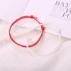 2 pares de pulseras de hilo encerado coreano a juego por colores para hombres y mujeres, cuerda de mano de la suerte multicolor, pulsera de pareja de moda, joyería al por mayor