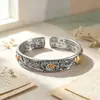 Talheres de Personagem Artísticos Retrô Exquisitos Corrente de Mão Pé Prata 999.9 Pulseira de Peônia Abridora Canto de Pássaro Fragrância de Flor Pulseira de Prata