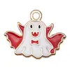 Transfronterizo 125 Goteo de aceite Fantasma de Halloween Calavera Murciélago Muerte Colgante DIY Pulsera Llavero Colgante de Joyería