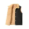 Chaleco Hombre Talla Grande Terciopelo Chaleco Cálido Chaleco Abrigo Exterior Terciopelo de Cordero Transfronterizo Casual Chaleco Sin Mangas Hogar