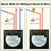 Interruptor inteligente de graffiti Wifi RF433 calibre europeo unipolar neutro universal Bluetooth temporizador panel de interruptor táctil tipo 86