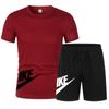 Pantalones cortos de manga corta de verano para hombre, camiseta holgada para entrenamiento de baloncesto, fitness y running, traje deportivo informal