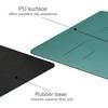 Tapete de Yoga de Caucho Natural y PU Engrosado y Ensanchado Antideslizante por Ambos Lados Tapete de Entrenamiento Físico para Hombres y Mujeres Tapete de Baile Tapete Amortiguador