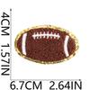 Adesivo de Tecido Bordado Grit Toalha de Basquete Patch Bordado Decoração de Bolsa Capítulo Bordado de Futebol Chenille Futebol