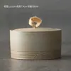 Estante de exhibición antiguo chino modelo de casa de sala de té gabinete de té adornos tetera de té tarro sellado de cerámica tetera de barro cocido juego de té