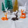 3 Três veados cervos veados multicoloridos Artesanato de Natal acessórios de presente Acessórios para joias DIY 4-6,3 cm
