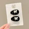 Elegante pinza para el pelo floral con estampado de leopardo para mujer, con un aire Maillard, pinza de cocodrilo estilo coreano, pasador, accesorio para el pelo de otoño e invierno