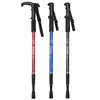 Venta Directa de Fábrica Bastón de Trekking Namkabaw Equipo de Escalada Artefacto Aleación de Aluminio Viaje Antideslizante Mango Curvo Muletas