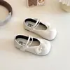 Zapatos de Princesa para Niñas Primavera y Otoño Nuevos Lazo Suela Suave Zapatos de Cuero Zapatos Mary Jane para Niños Zapatos de Vestir para Niñas Pequeñas Zapatos de una Sola Pieza
