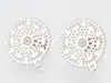Pendientes de Acero Inoxidable de Moda con Diseño Calado para Oreja Pendientes Chapados al Vacío en Oro de 18 Quilates Materiales para Joyería Hecha a Mano DIY