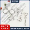 Cierre de mosquetón de anillo de resorte en forma de corazón, varios tamaños, llaveros creativos de corazón, accesorios de metal para bolsos, juguetes y llaveros