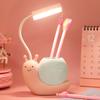 Lámpara de mesa LED de dibujos animados, venta al por mayor, lámpara de mesa plegable recargable con protección ocular para estudiantes, lámpara de mesa para niños, lámpara de noche, lámpara de noche