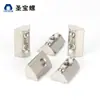 Accesorios de Perfil de Aluminio Estándar Europeo Niquelado Bola de Acero Bola de Acero Inoxidable Elástica Bloque de Tuerca Tipo M4M540-M6M8