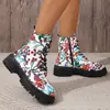Nuevas Botas de Media Caña con Cremallera Lateral y Punta Redonda Talla Grande de Comercio Exterior Otoño/Invierno 2026 Estilo Británico Transfronterizo Botas Adelgazantes Europeas y Americanas para Mujer