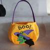Bolsa de Calabaza Tridimensional Portátil de Bruja Fantasma Halloween Atrezzo de Ambiente Festival Fantasma Regalo para Niños Bolsa de Dulces de Tela No Tejida