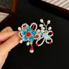 Flores Balançando ao VentoNovo Grampo de Cabelo Longo com Franjas Florais Estilo Chinês, Presilha Lateral para Franja para Mulheres, Acessório Retro Hanfu, Ornamento de Cabelo