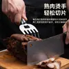 Ferramenta Multifuncional para Dividir Carne Garfo de Carne de Aço Inoxidável com Cinco Pontas Protetor de Mão para Cortar Vegetais Anti-Queimadura Rasgador de Carne Divisor de Carne