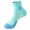 Calcetines deportivos profesionales para correr tipo maratón para hombre, antideslizantes, resistentes al desgaste, planta de rizo engrosada, calcetines de tubo medio para baloncesto y bádminton