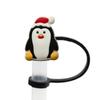 Novo Conjunto de Tubos de Sucção Série de Natal Tampa de Sucção Plugue de Poeira de Silicone Palito de Festa Anime Fofo Decoração Transfronteiriça