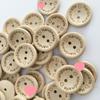 100 grãos/pacote 15/20/25mm em forma de tigela botões de madeira esculpidos botões de madeira para crianças acessórios de roupas camisa casaco