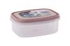 Caja rectangular de almacenamiento para refrigerador estilo nórdico Juego de tres piezas Caja para mantener frescos Caja de almacenamiento para frutas y verduras para horno microondas