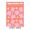 Papel de Regalo para el Día del Maestro de Colores Dulces con Diseño de Sombra de Flores, Papel de Regalo de Flores, Papel de Regalo para Ramo Floral, Materiales para Manualidades