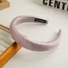 Diadema de Color Sólido Brillante de Diseño Exclusivo, Nueva Diadema de Esponja de Punta Alta para Primavera/Verano para Lavarse la Cara, Pinza para el Cabello con un Toque de Alta Gama