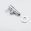 Válvula Angular Tripla de Aço Inoxidável 304 para Banheiro, Modelo Transfronteiriço, Entrada de Água Quente e Fria de Grande Fluxo, Válvula Angular Universal Espessada Antiexplosão