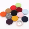 Atacado de Fábrica Botões Decorativos Coloridos de Tecido Pelúcia Botões para Casaco de Caxemira Suéter Jaqueta Vento Bolsa Botões de Tecido Prova de Amostra Personalização