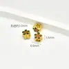 Cuentas de Oro Antiguo Mate y Oro Mate con Doble Cara de Alta Retención de Color, Separadores con Caracteres Atractores de Fortuna, Dijes para Pulseras, Accesorios de Joyería