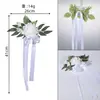 Estilo Nuevo Creativo Lámpara de Mantequilla Simulación Flores Decorativas Lazo de Rosa Manija de Puerta de Coche Flor para Coche Flor para Respaldo de Silla