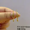 Brincos de Prata S925 Banhados a Ouro Brincos Semi-acabados Joias DIY Brincos Antigos Acessórios de Joias de Cristal