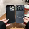 Transforma al Instante en una Ventana Grande con una Funda Magnética Fina para Teléfono Adecuada para Apple 17Promax Silicona Líquida 16 Tela de Terciopelo 13 Protección de Lente
