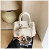 Bolso de Mano de Alta Gama y Elegante para Mujer, Nueva Moda Primavera 2026 Bolso Kelly Platino, Bolso Cruzado Simple y Versátil