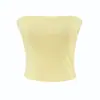 Nueva ropa de mujer estilo europeo y americano 2026 verano strapless sexy top de tubo chaleco para usar como prenda exterior, top elástico ajustado