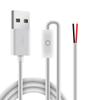 Luz de relleno LED personalizada, cabezal USB macho con interruptor 501, botón de control de luz sin sol USB de 2 núcleos, cable de alimentación
