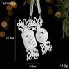 Decoraciones Navideñas Hong Kong Heng brillo blanco suministros para diseño de escena anillo de ratán para colgar en la puerta colgante para tienda