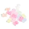 30/Paquete Acrílico Perlado Agrietado Dibujos Animados Oso Tridimensional Agujero Cruzado con Cuentas DIY Accesorios para Joyería Hecha a Mano Pulsera