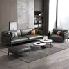 Juego de sofá y mesa de centro para oficina, diseño moderno y minimalista, adecuado para reuniones de negocios y recepciones, estilo de lujo ligero, madera maciza, de tres plazas