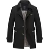 Chaqueta casual para hombre de moda 2022 primavera nueva chaqueta de trabajo para hombre abrigo de trabajo gabardina de algodón lavado