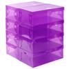 Caja de Zapatos de Plástico Caja de Almacenamiento de Zapatos Engrosada Transparente Gran Capacidad Tipo Cajón Estante de Almacenamiento Plegable