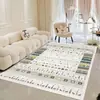 Alfombra de Sala de Estar Estilo Marroquí Transfronteriza, Resistente a Manchas, Fácil de Cuidar, Lavable, Alfombra Plegable, Alfombra Antideslizante para Uso Doméstico, Venta al por Mayor