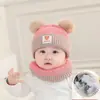 Gorros para Bebé Otoño e Invierno Gorros de Punto para Bebé Estilo Coreano Gorros de Lana Arcoíris para Hombres, Mujeres y Niños Gorros Cálidos con Protección para los Oídos