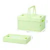 Cesta de Armazenamento de Lanches Plástica Dobrável para Exterior, Cesta de Frutas, Cesta Pendurada Portátil para Compras de Supermercado, Cesta de Piquenique de Luxo Leve